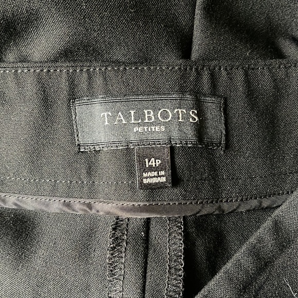 Classic black slacks Talbots Hollywood style - Picture 5 of 6